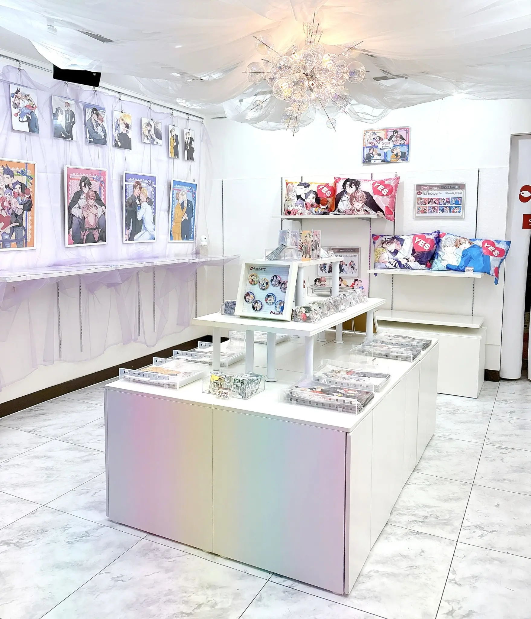 GUSH × Anchovy POP UP STOREの店内全景